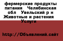 фермерские продукты питания - Челябинская обл., Увельский р-н Животные и растения » Услуги   